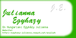 julianna egyhazy business card